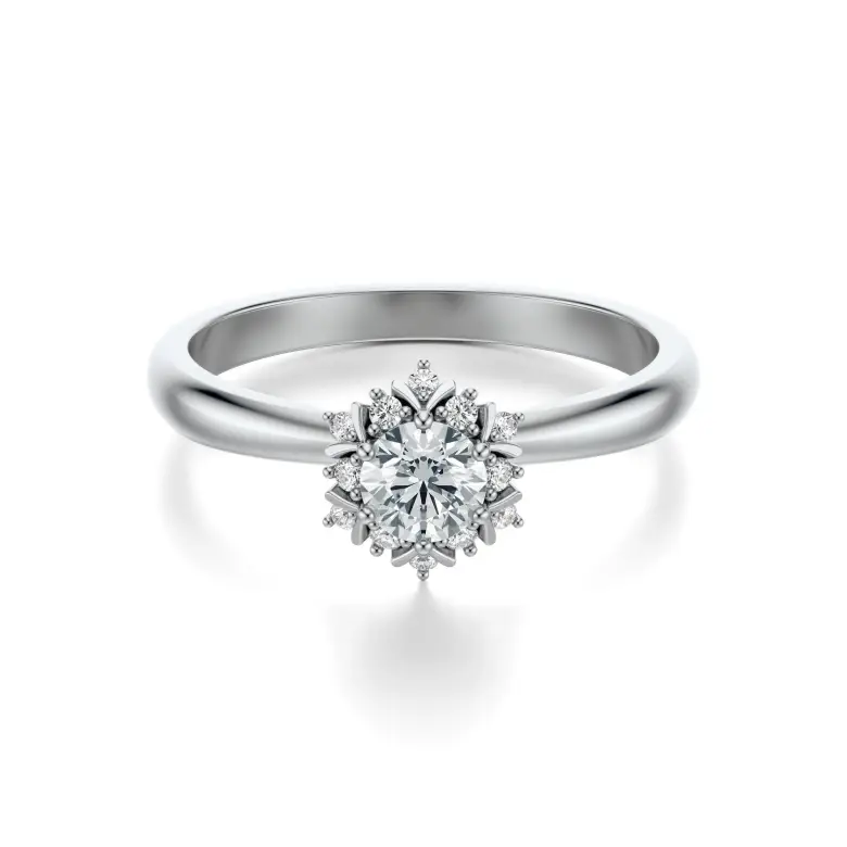 Pierścionek białe złoto z diamentami AJPZ_081